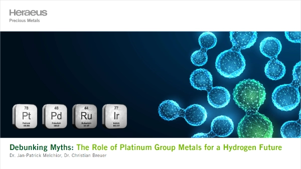 Debunking Myths: The Role of Platinum Group Metals for a Hydrogen Future
