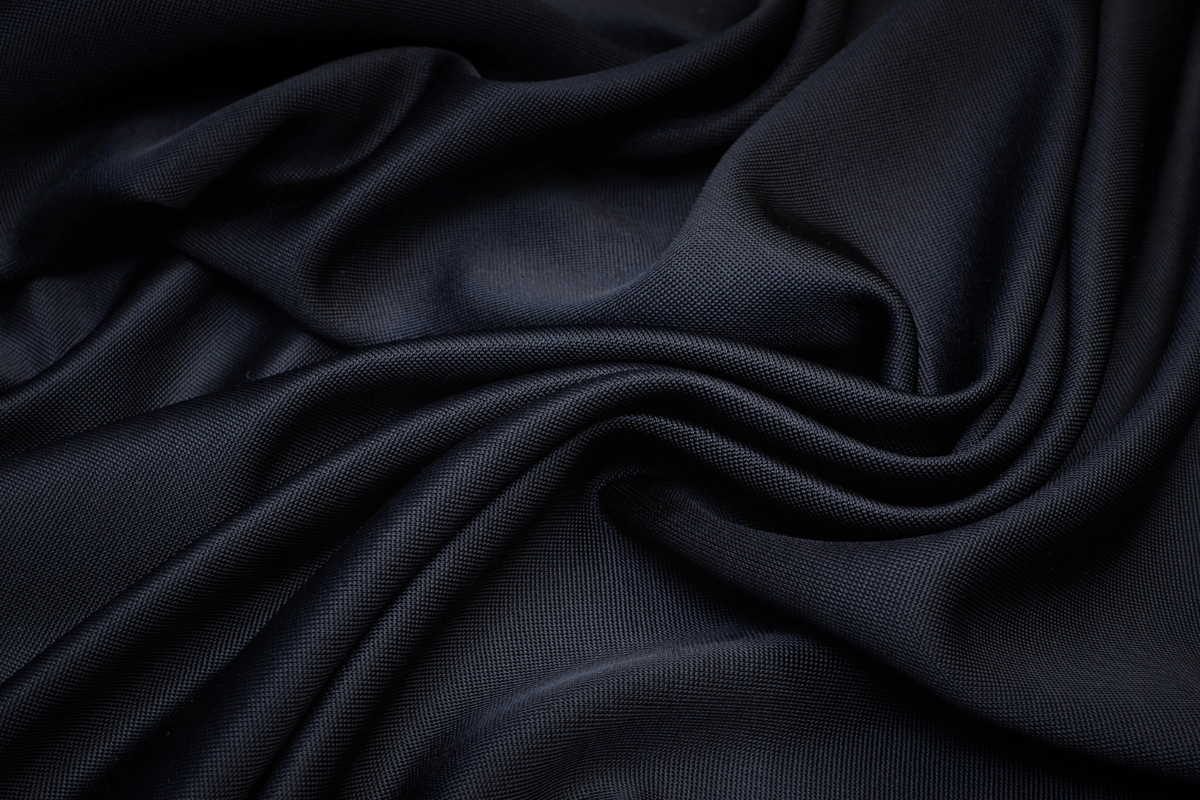 Black woven fabric texture