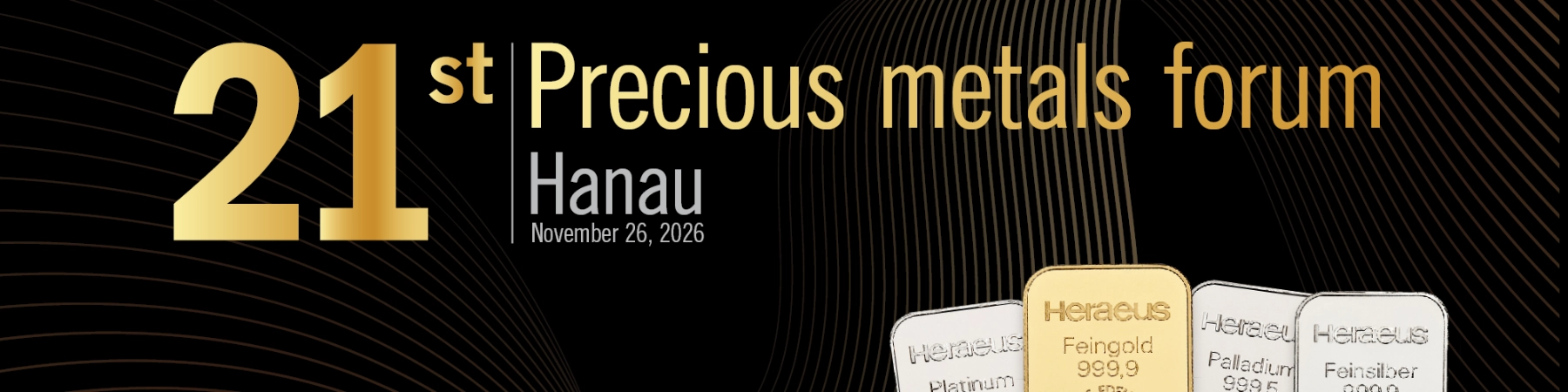 A Visual banner for Precious Metals Forum Hanau 2026