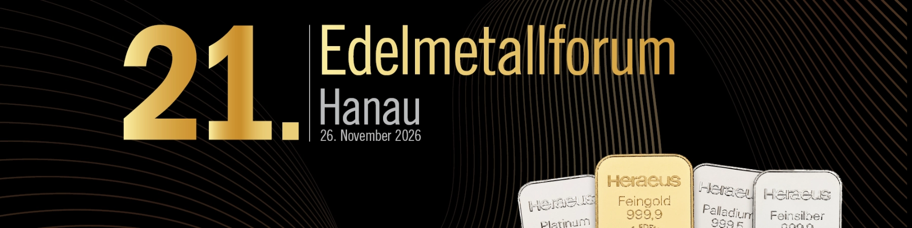 A Visual banner for Precious Metals Forum Hanau 2026