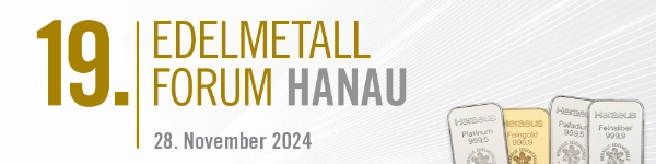 A Visual banner for Precious Metals Forum Hanau 2024