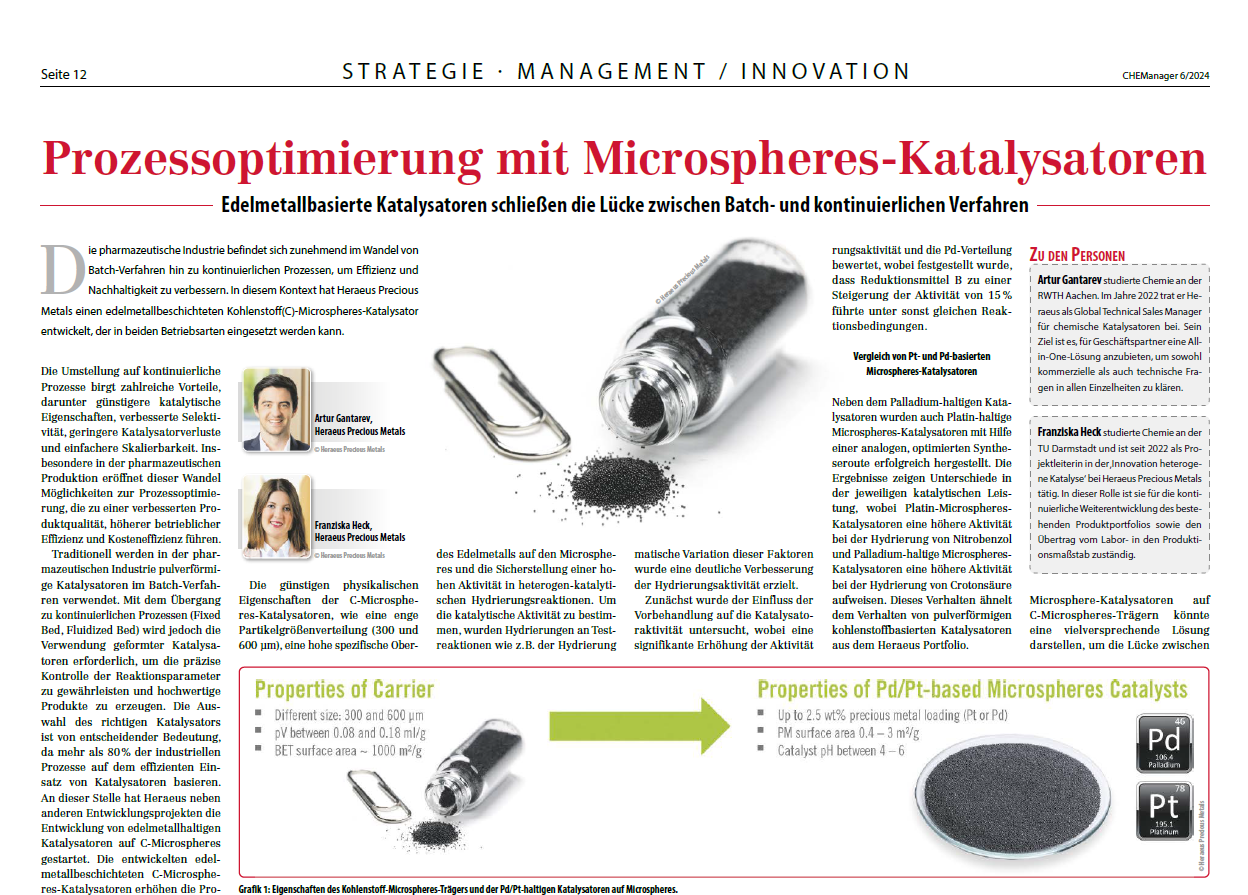 Prozessoptimierung mit Microspheres-Katalysatoren