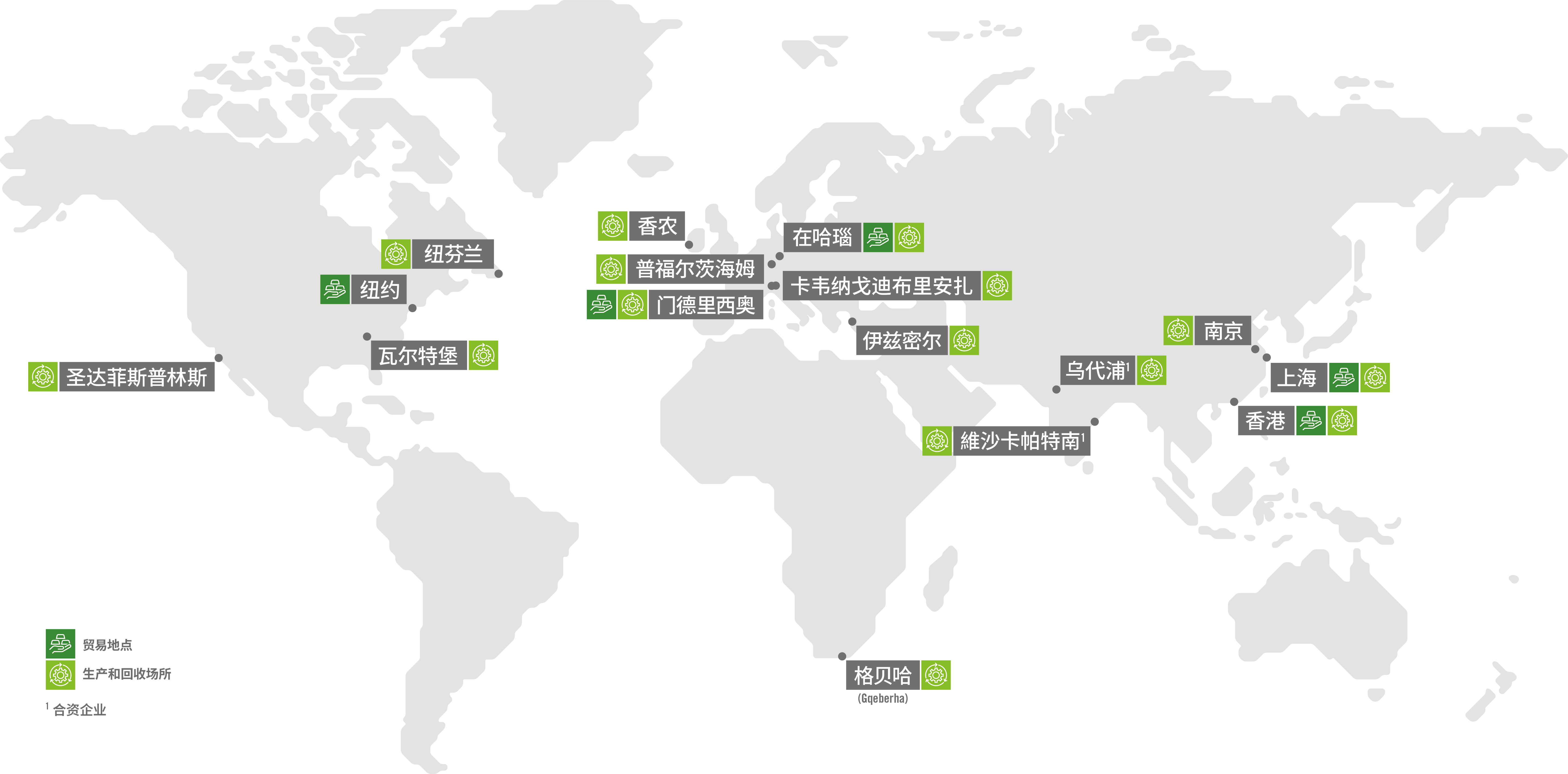 Locations of Heraeus Precious Metals