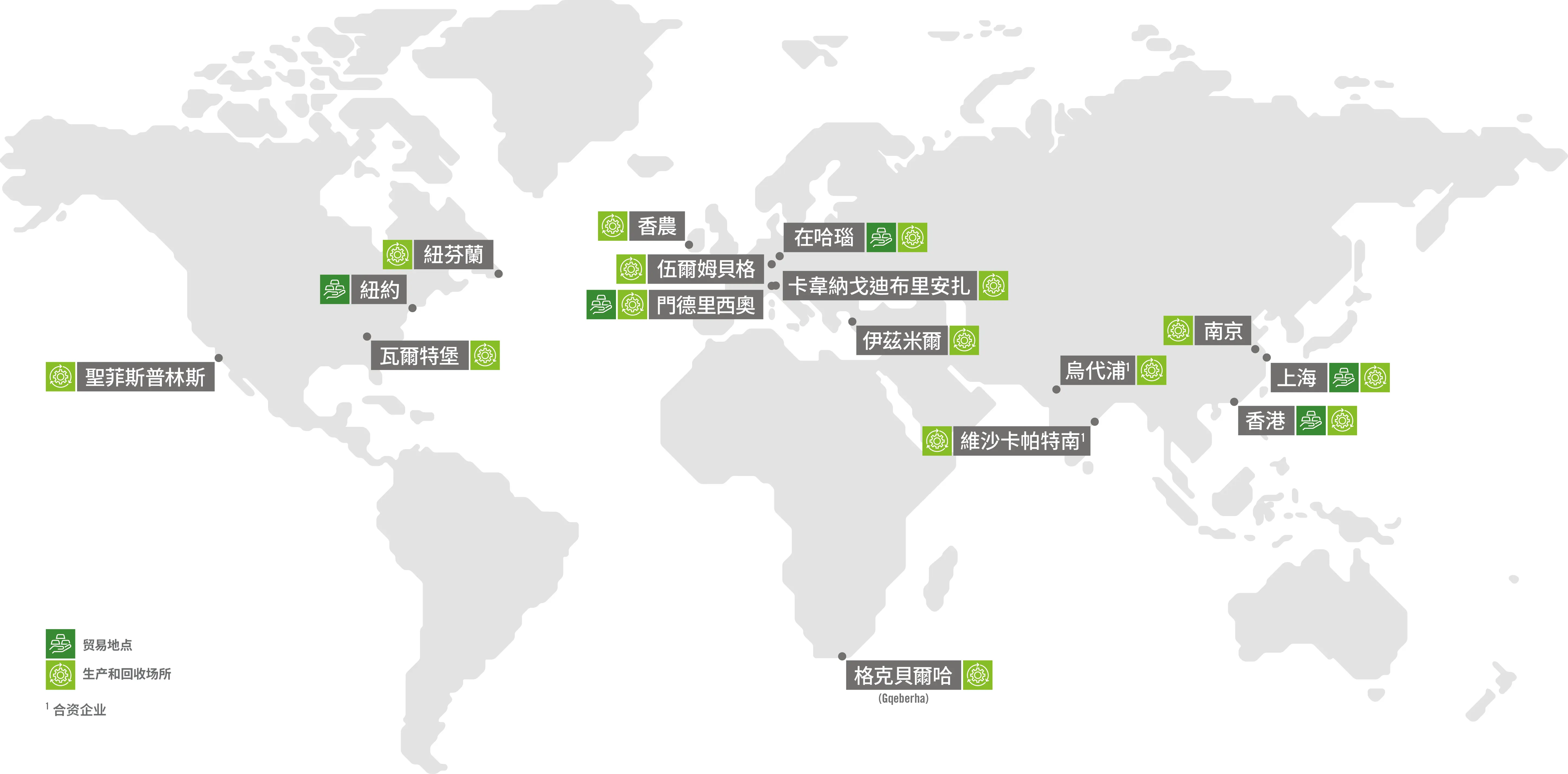 Locations of Heraeus Precious Metals
