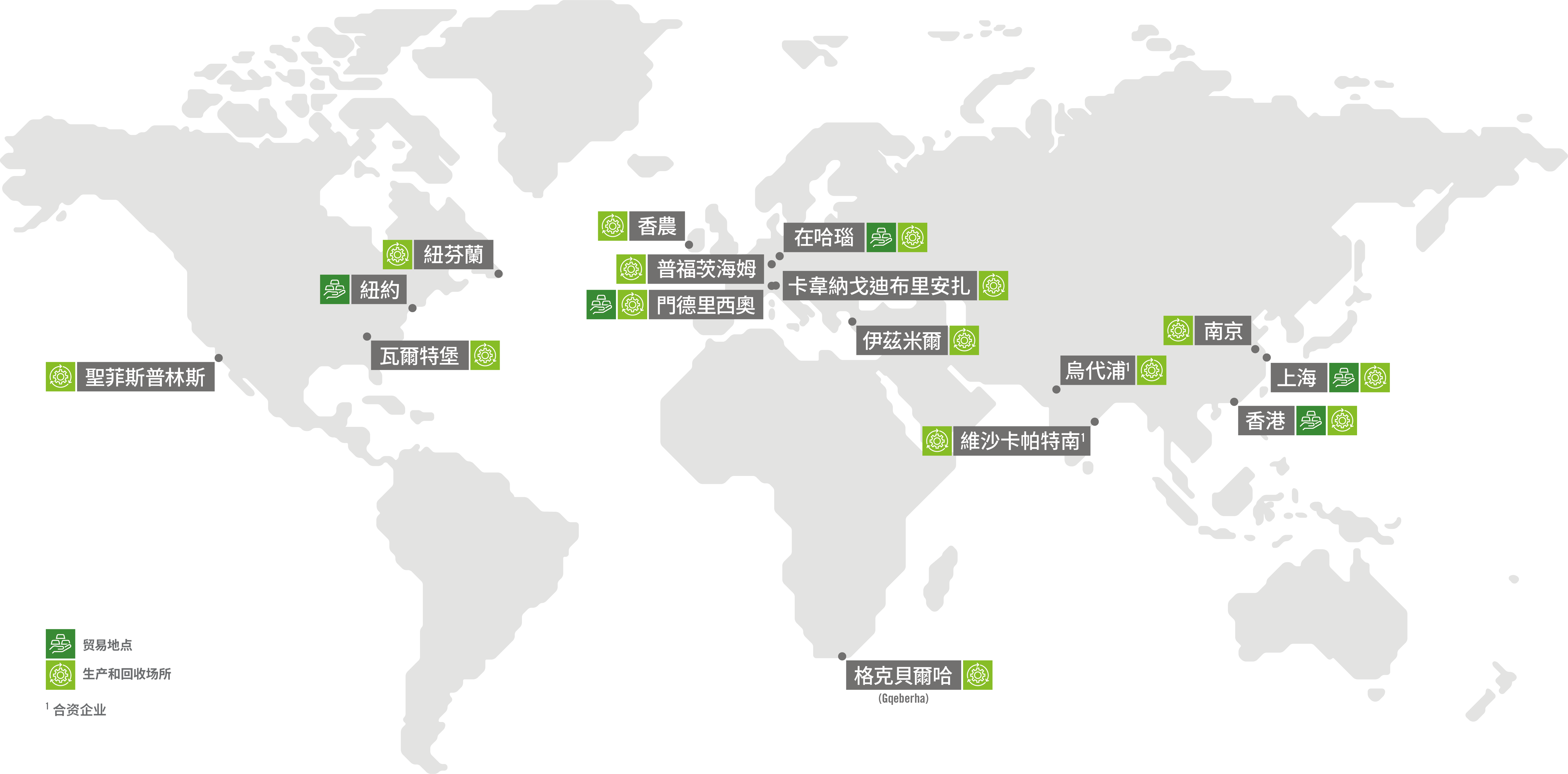 Locations of Heraeus Precious Metals