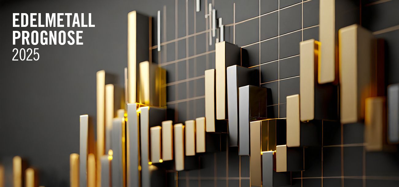 Börsengraph aus Edelmetall