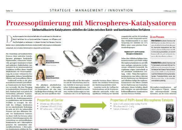 Prozessoptimierung mit Microspheres-Katalysatoren