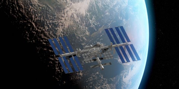 Satellite in space